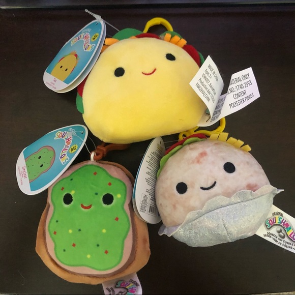 Squishmallows Other - NWT Food Clip set Squishmallows